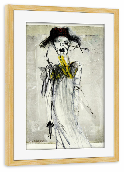 Poster mit Rahmen kiefer "Deardarkness" artboxONE - Abstrakt