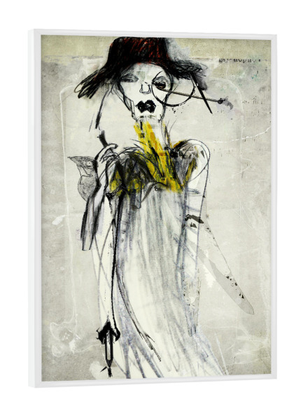 Poster mit weißem Rahmen "Deardarkness" artboxONE - Abstrakt