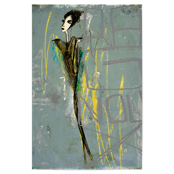 Poster "Dungestedelamain 2" artboxONE - Abstrakt - Painting,Portrait,Streetart,Street,Urban,Paris,Mirror,Graffiti,Artwork,France