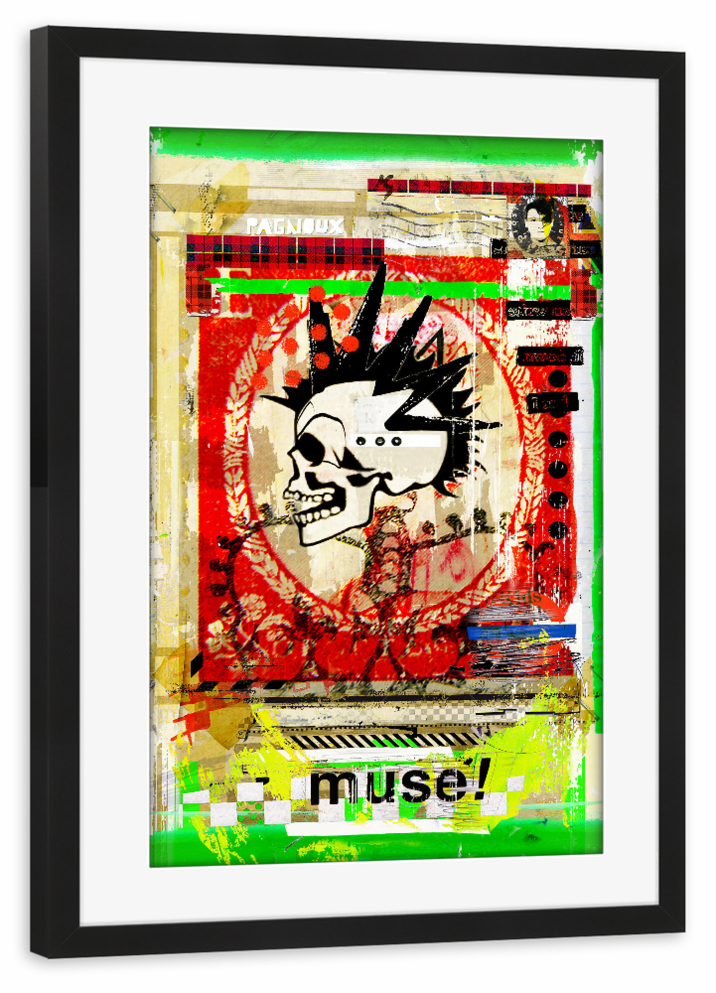 Poster mit Rahmen schwarz "Muse" artboxONE - Abstrakt