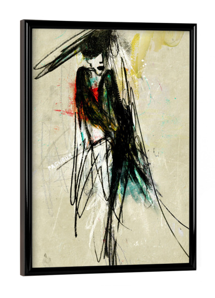 Poster mit schwarzem Rahmen "Mydisorder" artboxONE - Abstrakt - Porträt,Streetart