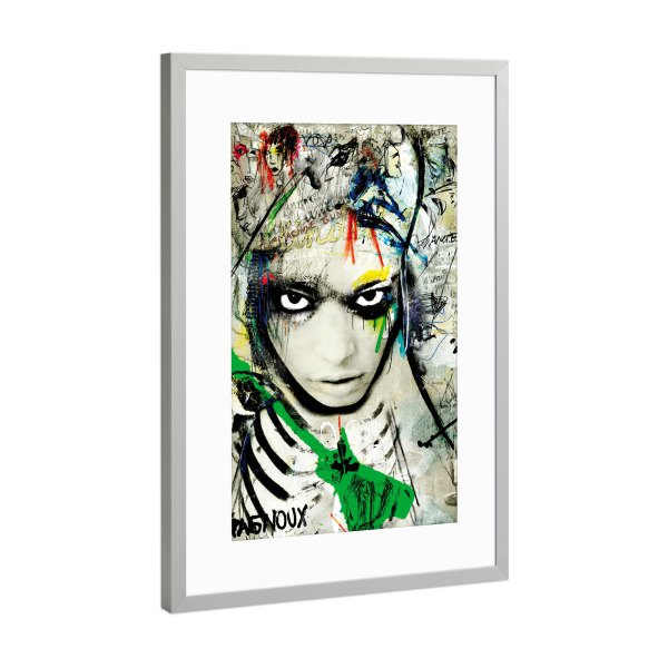 Poster mit Rahmen Silber "Nothernstar" artboxONE - Abstrakt