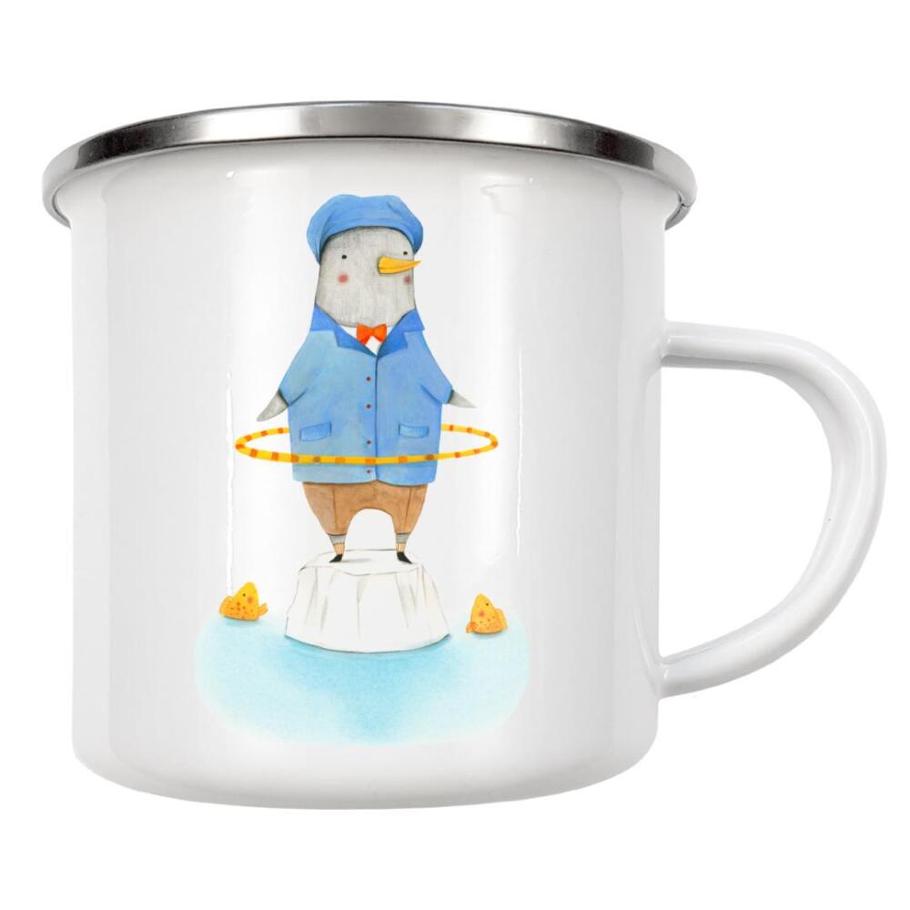 Emaille Tasse "Hula Hoop" artboxONE - Natur,Für Kinder,Tiere