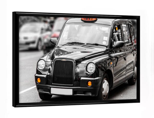 Poster mit schwarzem Rahmen "London Cab" artboxONE - Städte / London - Taxi,London,Großbritanien,England,Britian
