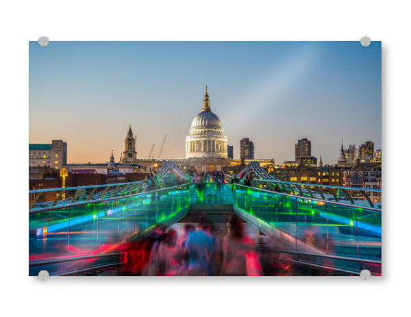 Acrylglasbild "London Lights" artboxONE - Städte / London - London,Großbritanien,England,Britian,Skyline,Gebäude,Architektur