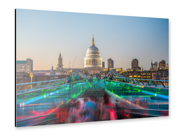 Alu-Dibond "London Lights" 30x20 cm artboxONE