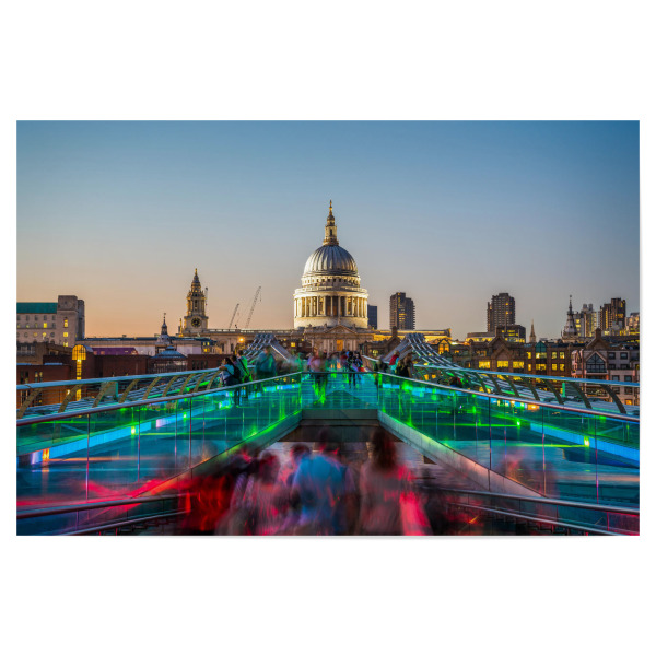 Poster 30x20 cm "London Lights" artboxONE - Städte / London - London,Großbritanien,England,Britian,Skyline,Gebäude,Architektur