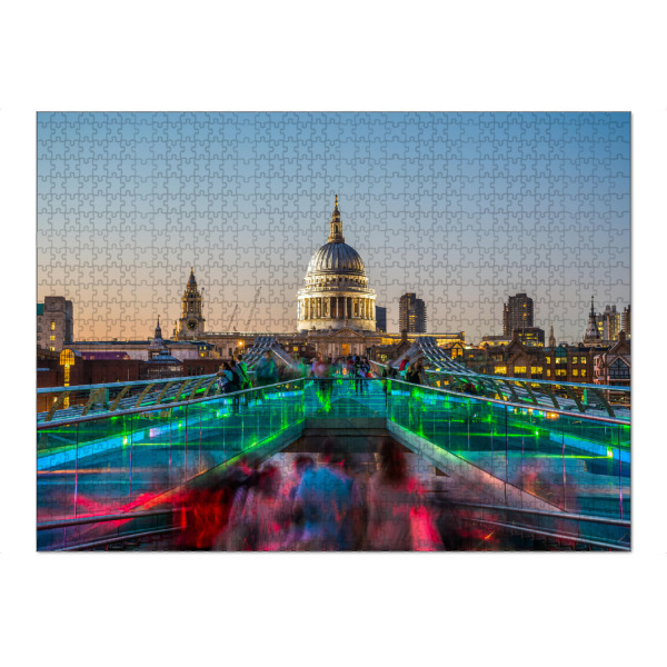 Puzzle Ravensburger "London Lights" artboxONE - Städte / London - London,Großbritanien,England,Britian,Skyline,Gebäude,Architektur - Bild london