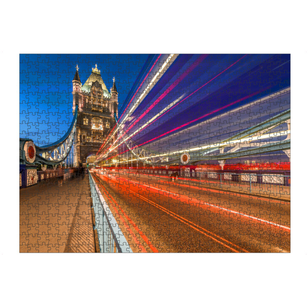Puzzle Ravensburger "Towerbridge Street Lights" artboxONE - Städte / London