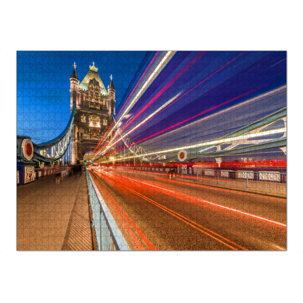 Puzzle Ravensburger "Towerbridge Street Lights" artboxONE - Städte / London
