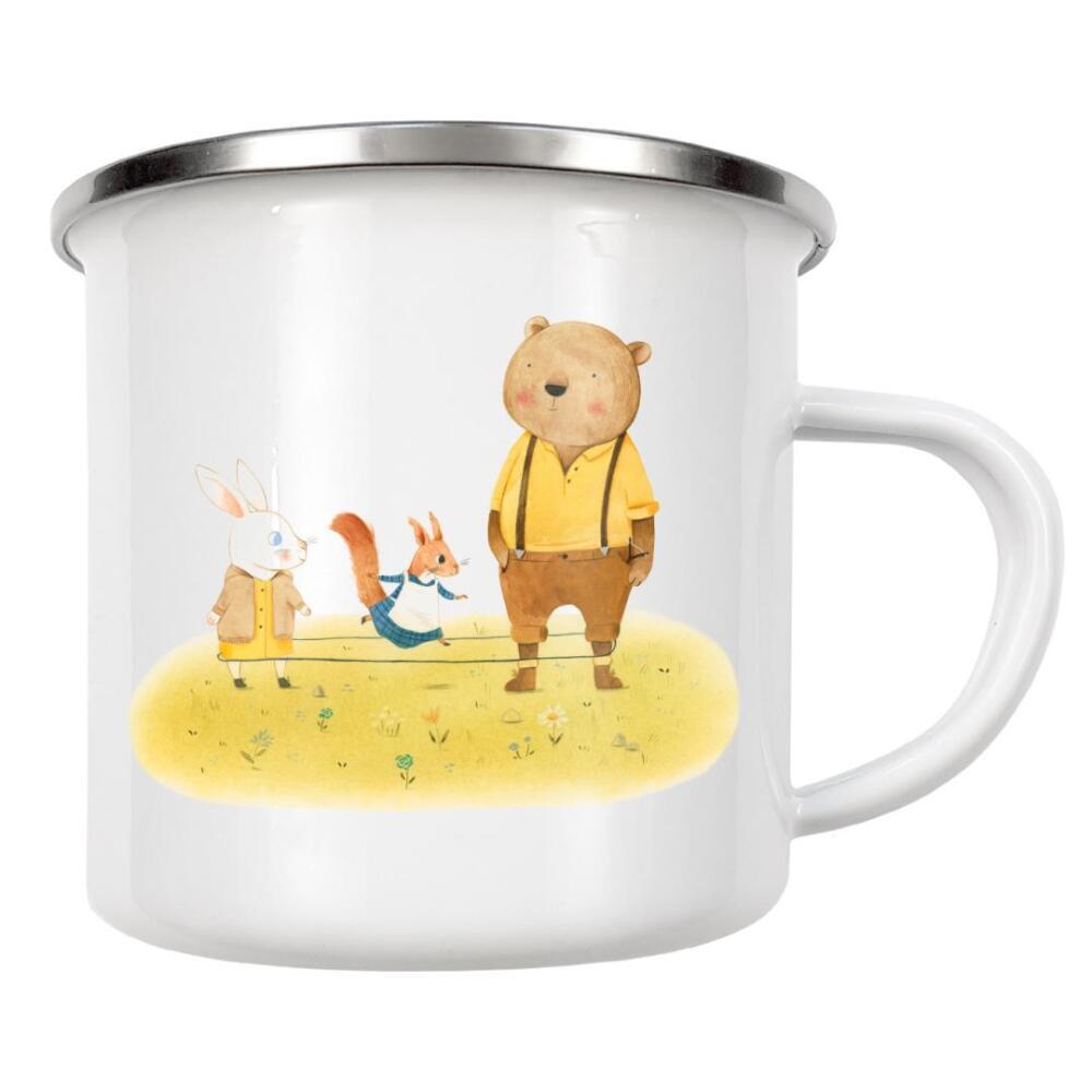 Emaille Tasse "Gummitwist" artboxONE - Natur,Für Kinder,Tiere