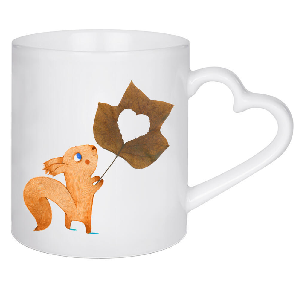 Herztasse "Squirrel Love" artboxONE - Natur,Floral,Tiere,Liebe