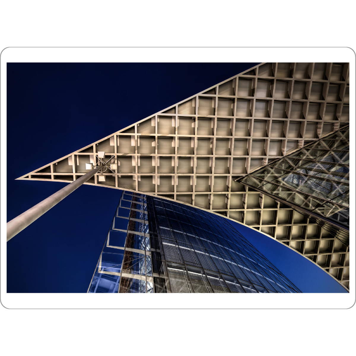 Tischset "Posttower in Bonn" artboxONE - Architektur - Geometrie,Formen,Hauswand,Froschperspektive,Hoch,Gebäude,Hochaus,Urban - Bild geometrie