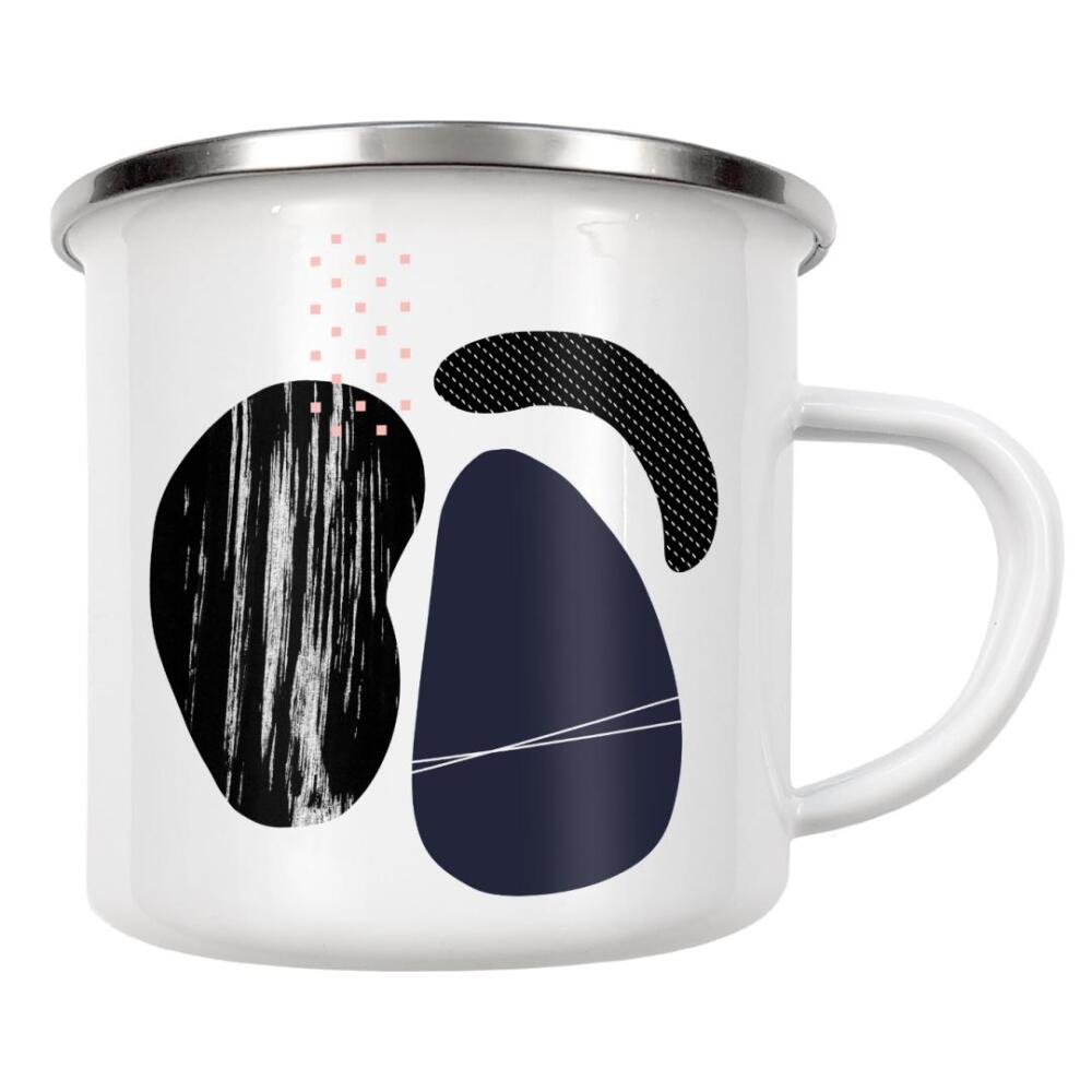 Emaille Tasse "Abstrakte Formen" artboxONE - Abstrakt,Geometrie