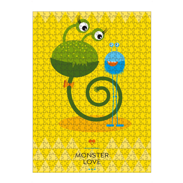 Puzzle Ravensburger "Kringel und Mox" artboxONE - Für Kinder - Monster,Freundschaft,Freunde,Friends,Kinderzimmer - Bild monster