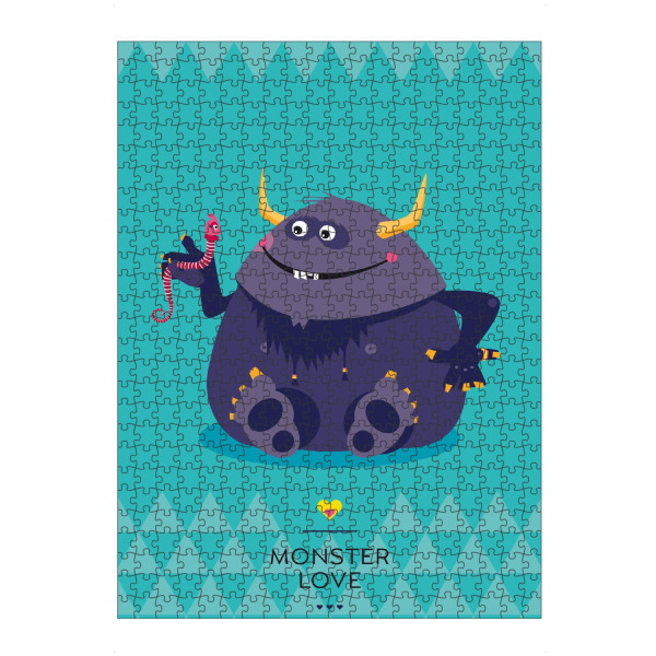artboxONE Puzzle "Pendi und das Böse" artboxONE - Für Kinder - Monster,Freundschaft,Freunde,Friends,Kinderzimmer - Bild monster