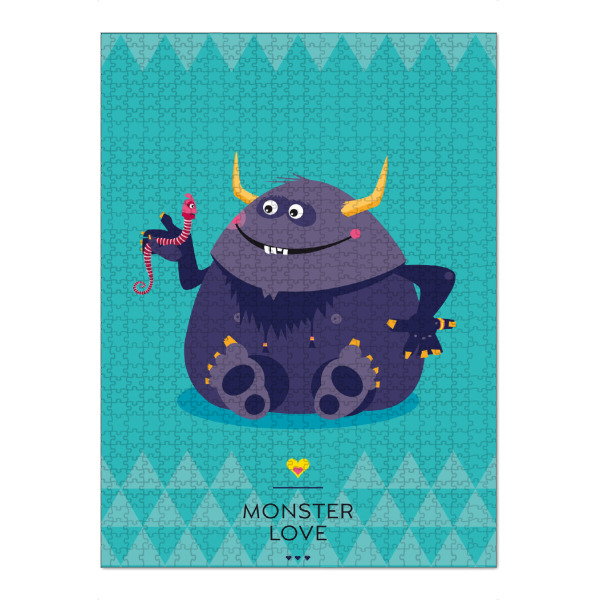 Puzzle Ravensburger "Pendi und das Böse" artboxONE - Für Kinder - Monster,Freundschaft,Freunde,Friends,Kinderzimmer - Bild monster