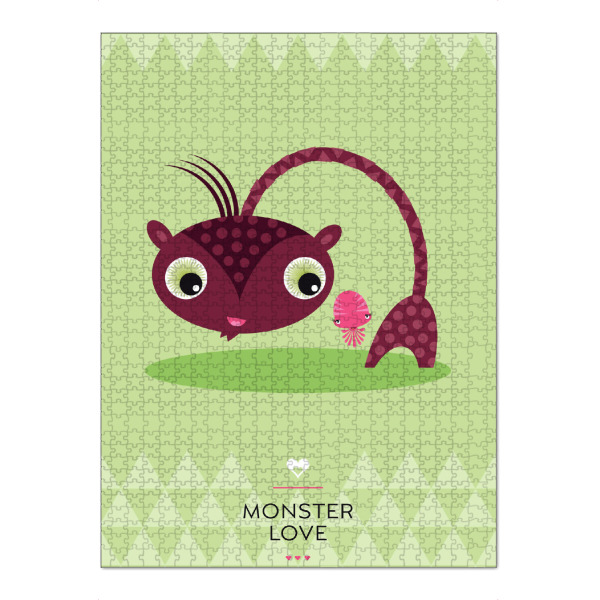 Puzzle Ravensburger "Pingpong und Isi" artboxONE - Für Kinder - Monster,Freundschaft,Freunde,Friends,Kinderzimmer - Bild monster