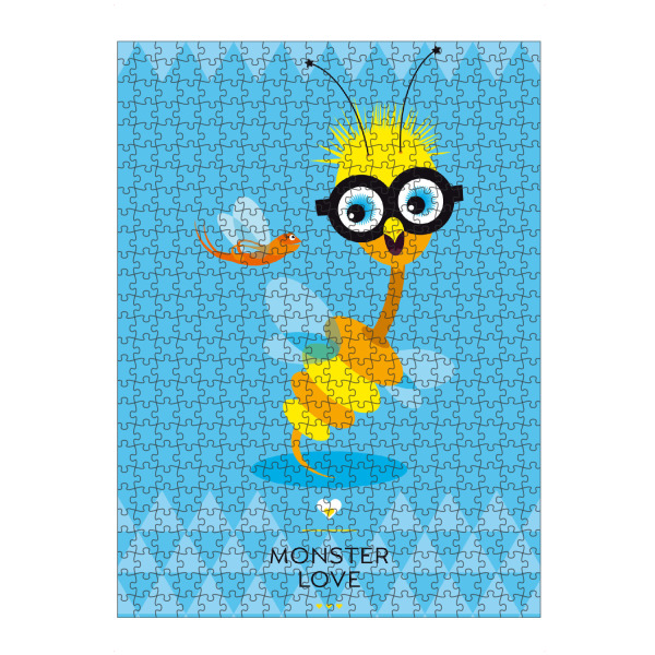Puzzle Ravensburger "Trilda und Summ" artboxONE - Für Kinder - Monster,Freundschaft,Freunde,Friends,Kinderzimmer,Biene,Für kinder - Bild monster