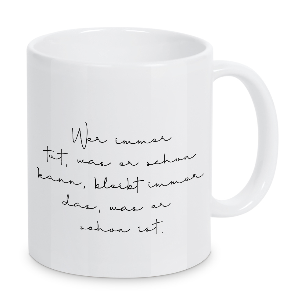 Tasse "Was man kann" artboxONE - Typografie,Lehrersprüche