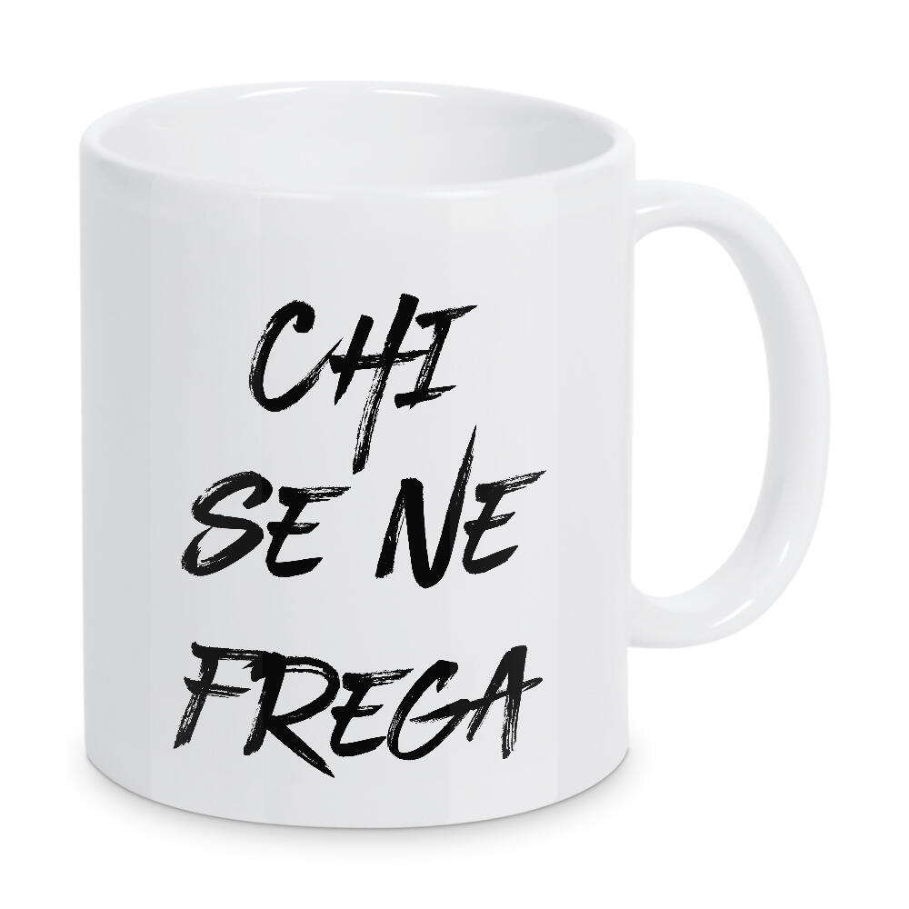 Tasse "Scheißegal - Italienisch" artboxONE - Typografie,Schwarzweiß,Lustig