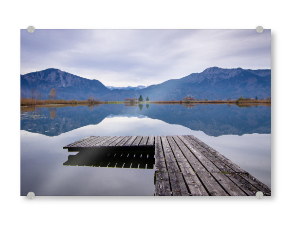 Acrylglasbild "Spiegelung" artboxONE - Natur - See,Bergsee,Berge,Natur,Entspannung,Ruhe,Unbefleckt,Spiegelung,Wasser