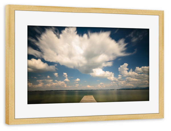 Poster mit Rahmen kiefer "ChiemseeMorgen 2" artboxONE - Natur,Reise