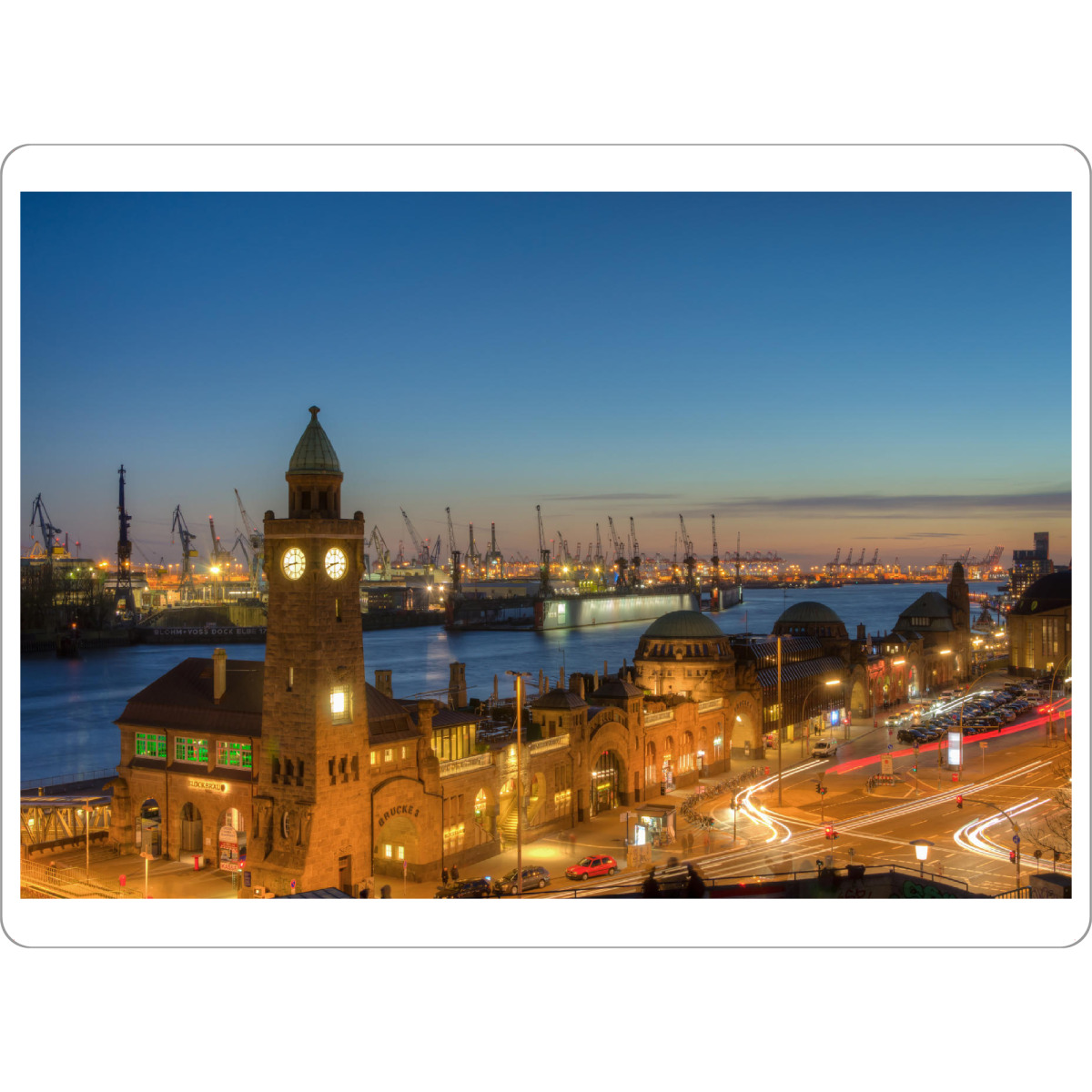 Tischset "Landungsbrücken" artboxONE - Städte / Hamburg