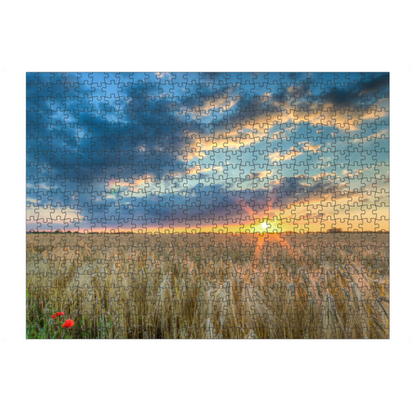 Puzzle Ravensburger "Sonnenuntergang im Getreide" artboxONE - Natur,Reise