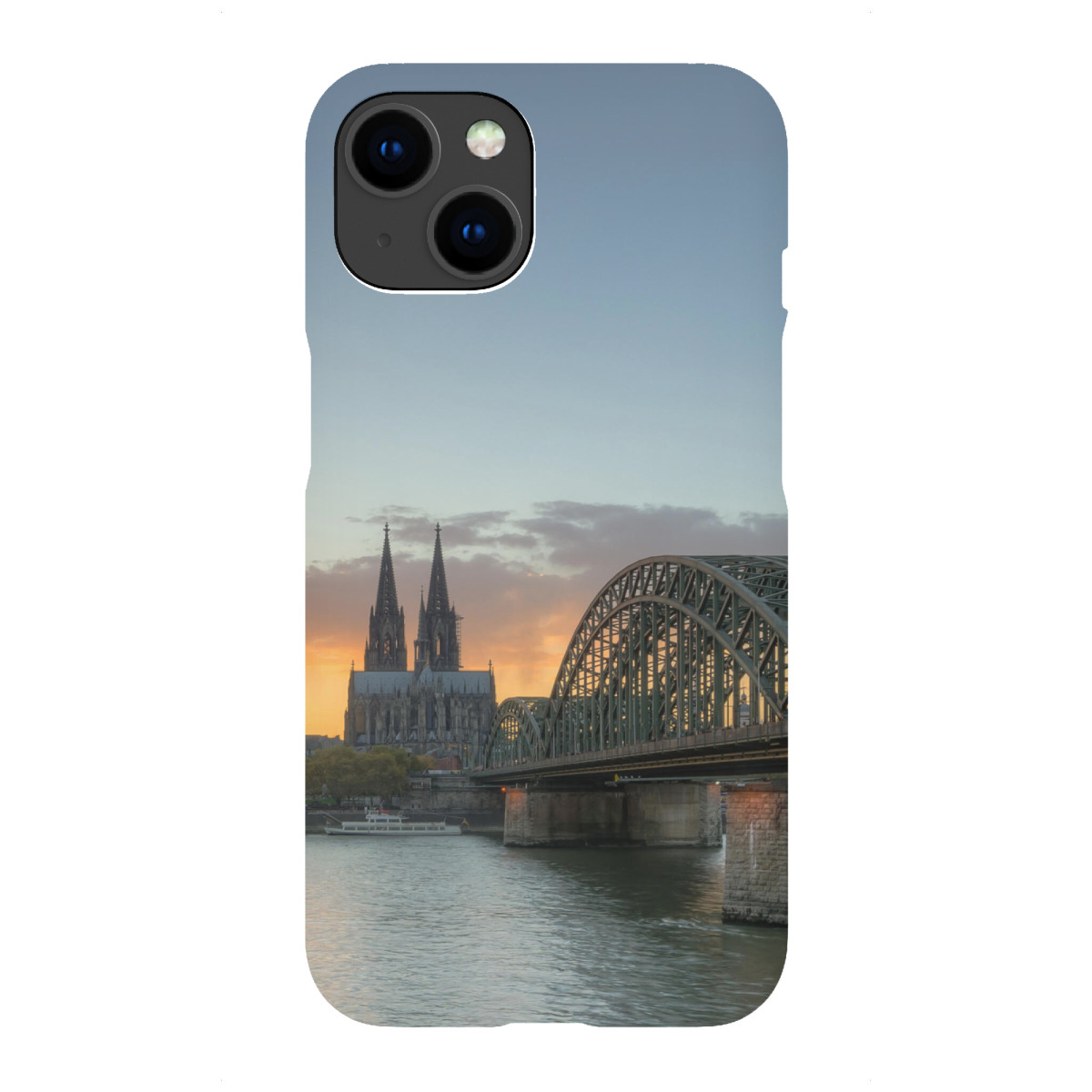 iPhone "Hohenzollernbrücke Köln" Premium-Case Handyhülle artboxONE
