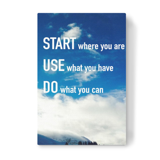 Start where you are