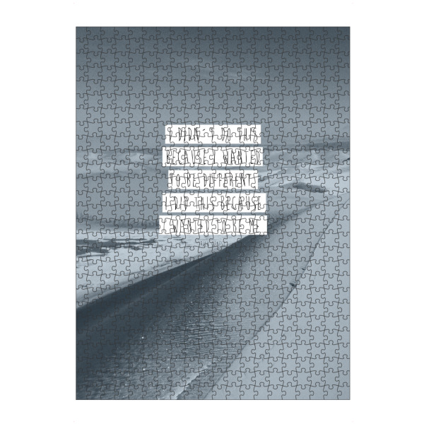 artboxONE Puzzle "I wanted blau" artboxONE - Typografie
