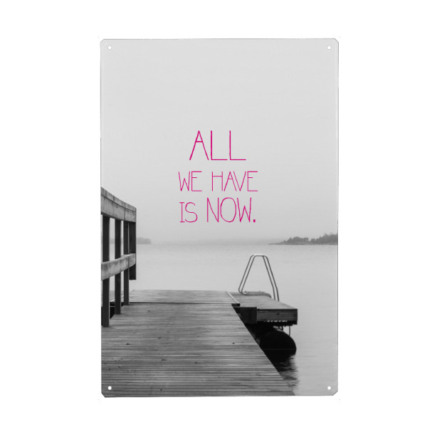 Holzbild "All we have pink" artboxONE - Typografie,Illustration,Experimentell,Fiktion - Alles,Haben,Pink