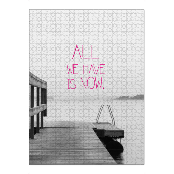 Puzzle Ravensburger "All we have pink" artboxONE - Typografie,Illustration,Experimentell,Fiktion - Alles,Haben,Pink - Bild alles