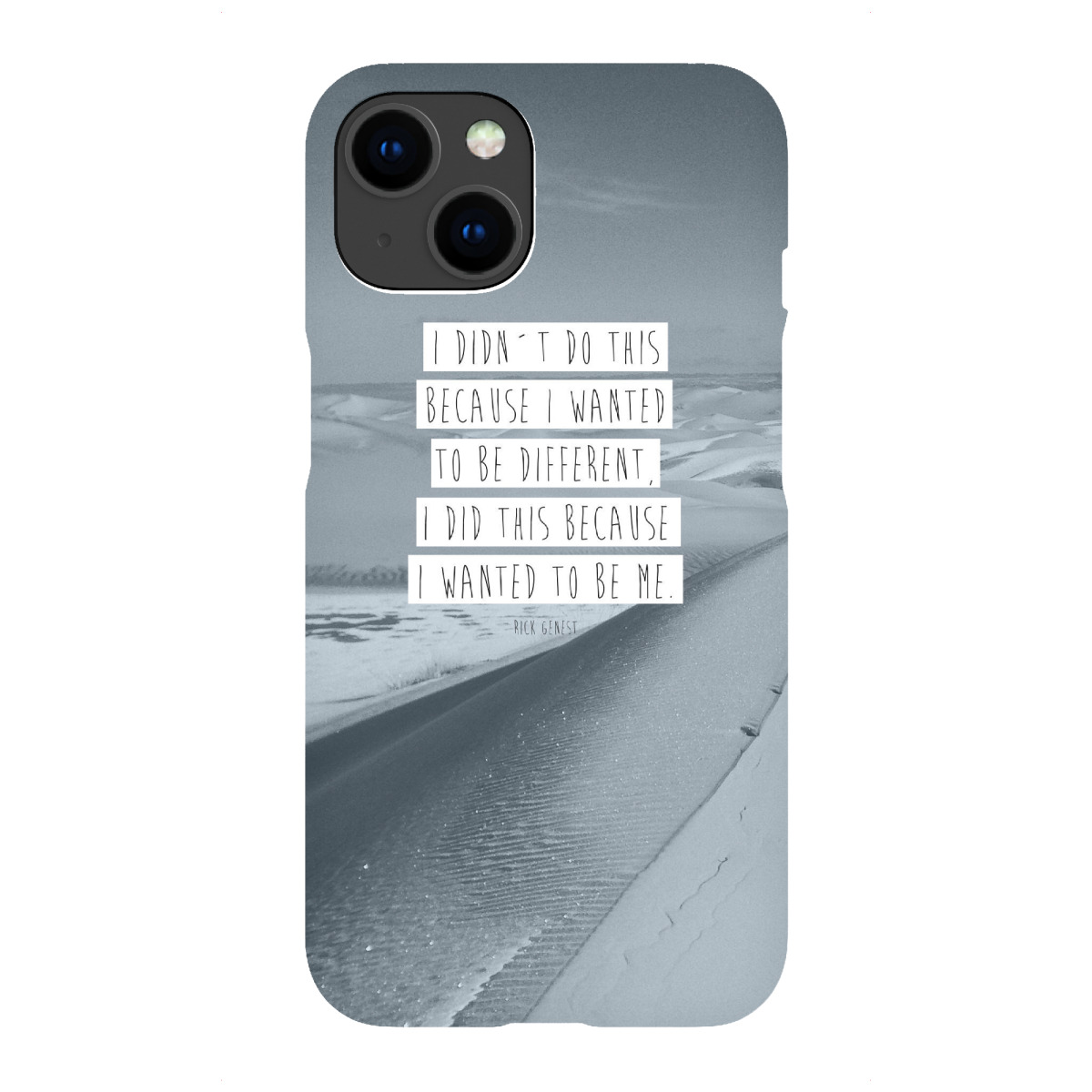 "I wanted blau"für iPhone - Premium-Case Handyhülle artboxONE