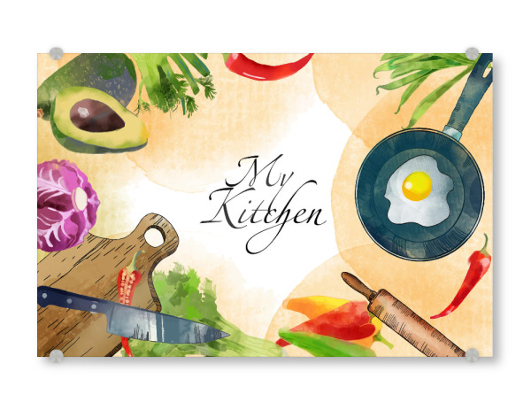 Acrylglasbild "My Kitchen" artboxONE - Abstrakt