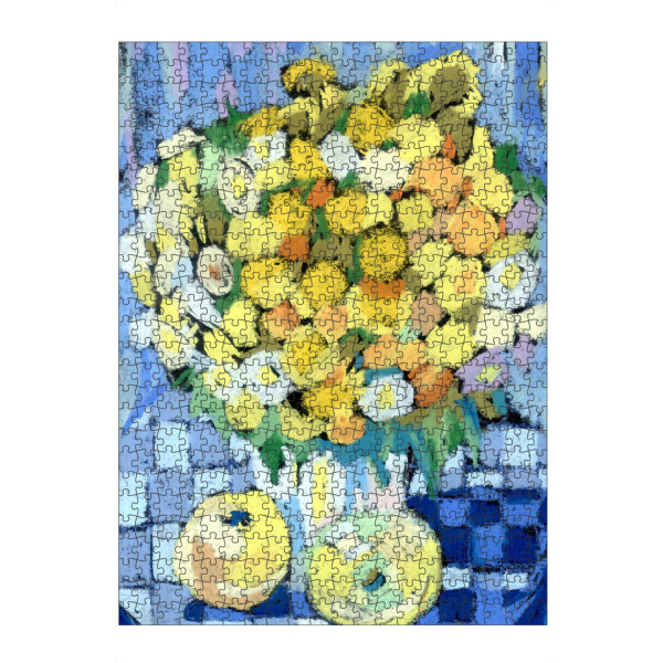Puzzle Ravensburger "Pastel blau" artboxONE - Floral - - Bild