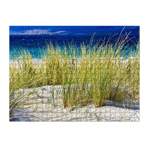 Puzzle Ravensburger "Türkise Weite" artboxONE - Natur,Reise - Meer,Strand,Sand,Dünen,Urlaub,Gras - Bild Meer