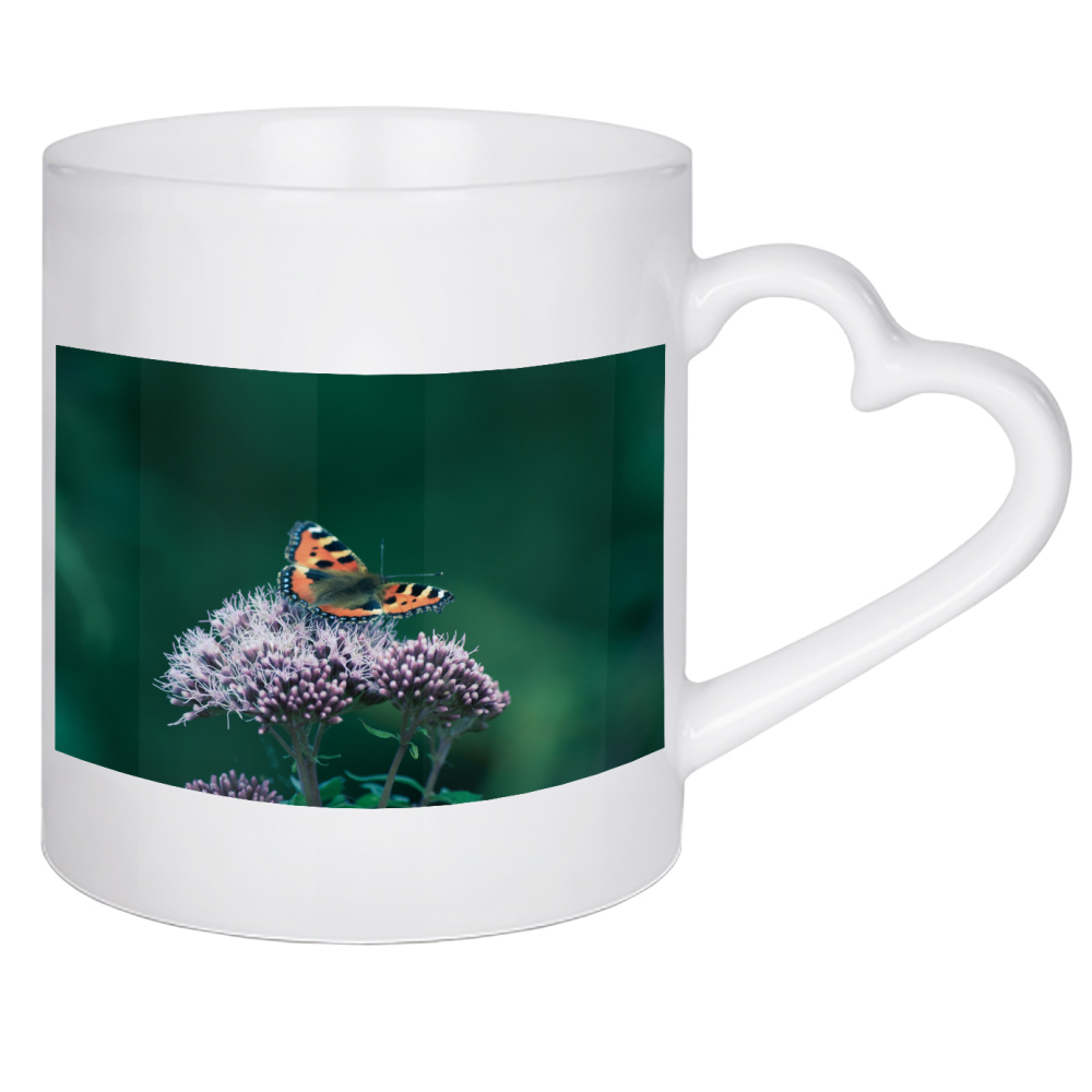Herztasse "Ein Schmetterling" artboxONE - Natur,Tiere