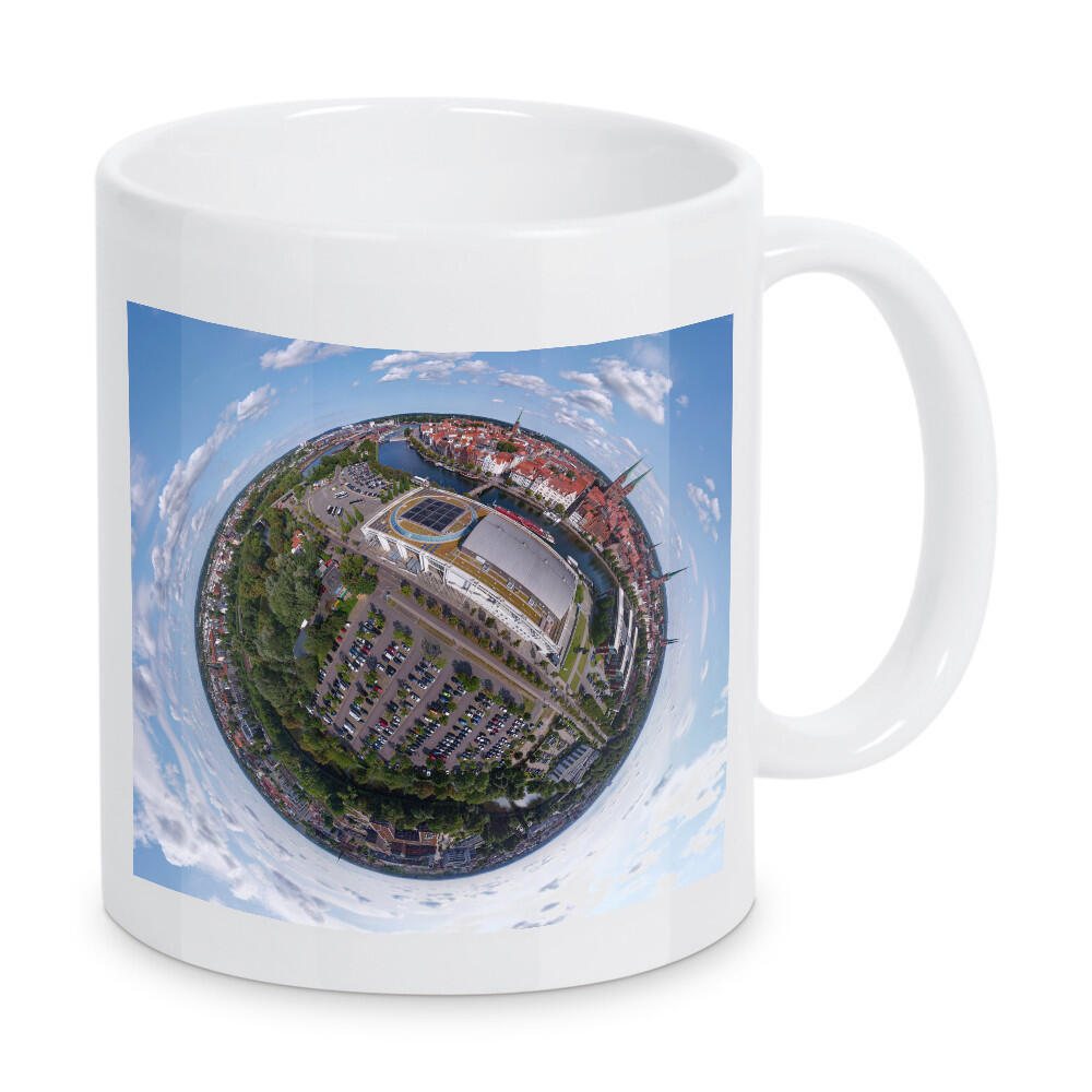 Tasse "Lübeck - MuK aus west, low" artboxONE - Städte,Reise,Architektur,Reise / Länder,Städte / Weitere