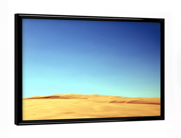 Poster mit schwarzem Rahmen "Polnische Wüste" artboxONE - Natur - Sahara,Sand,Düne,Himmel,Klucze,Bledow,Fata morgana