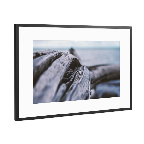 Poster mit Rahmen Schwarz (Metallic) "Verwittert" artboxONE - Natur