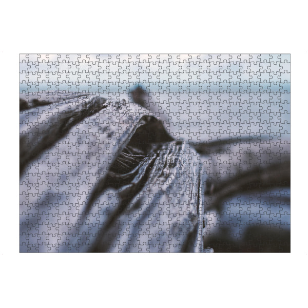 Puzzle Ravensburger "Verwittert" artboxONE - Natur - Tiefenschärfe,Schärfentiefe,Schiefentärfe,Verschwommen,Holz,Altes boot,Strand,Wrack