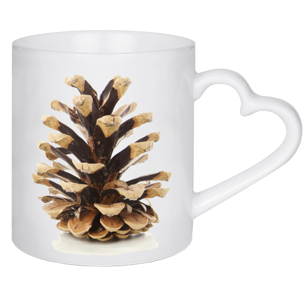 Herztasse "Tannenzapfen" artboxONE - Natur,Weihnachten