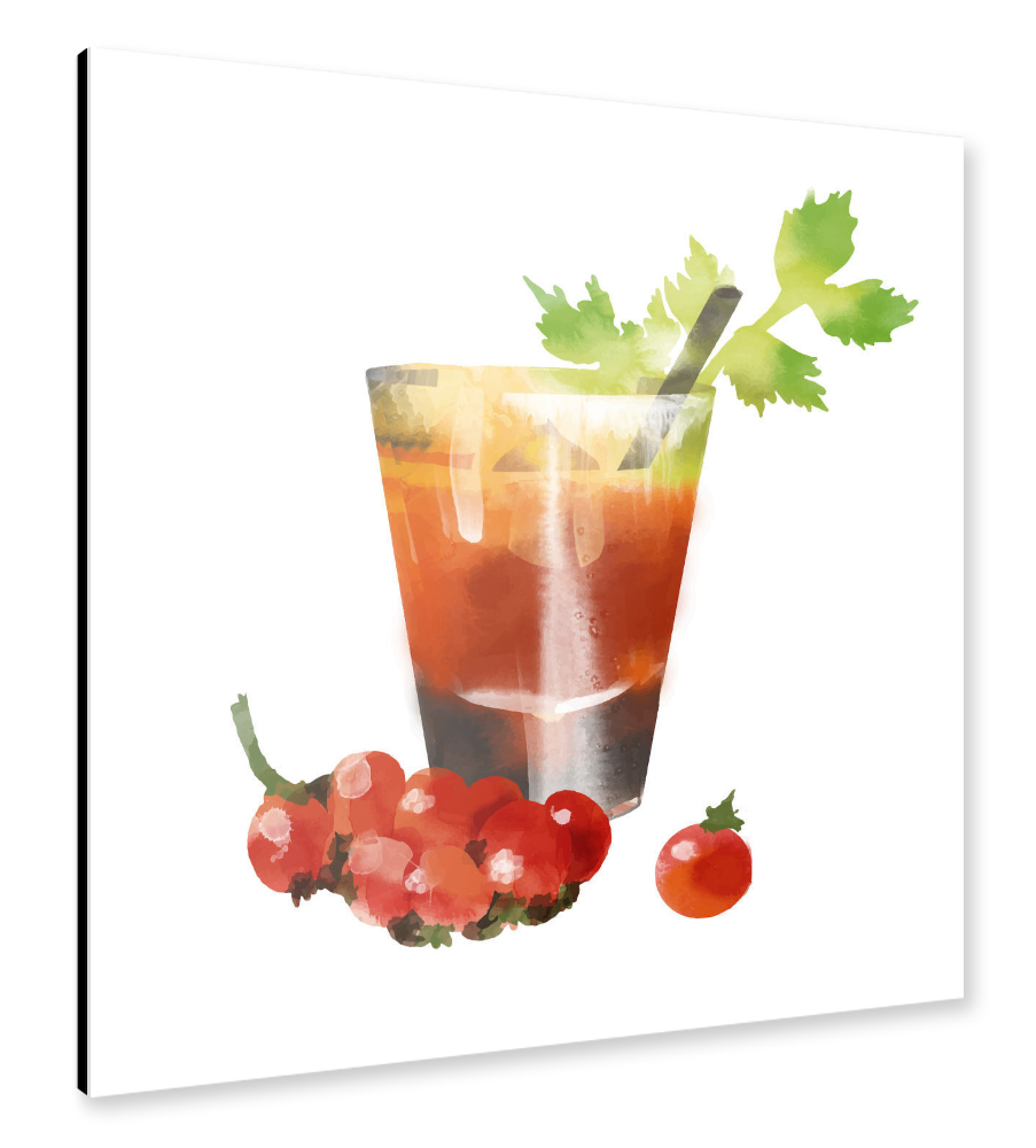 Alu-Dibond "Bloody Mary 3" 30x30 cm artboxONE