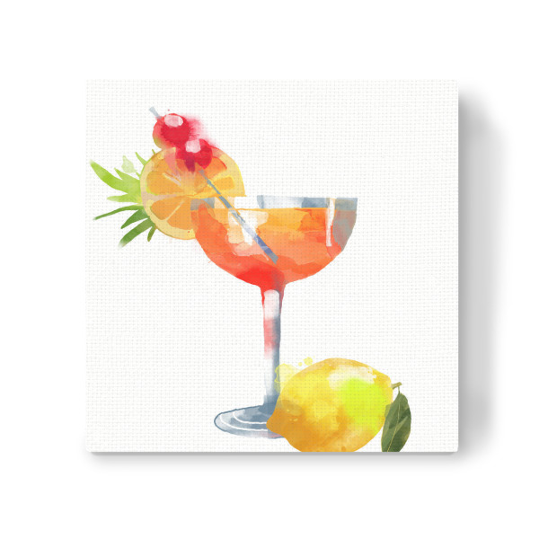 Leinwandbild "Sex on the Beach" artboxONE - Abstrakt - Cocktail,Drink,Getränk,Bar,Pfirsich,Grenadine,Ananas