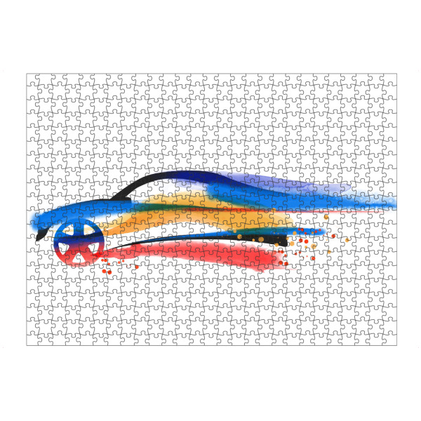artboxONE Puzzle "Car Stream" artboxONE - Abstrakt - Linien,Windtunnel,Aerodynamik,Stromlinien,Sportwagen - Bild Linien