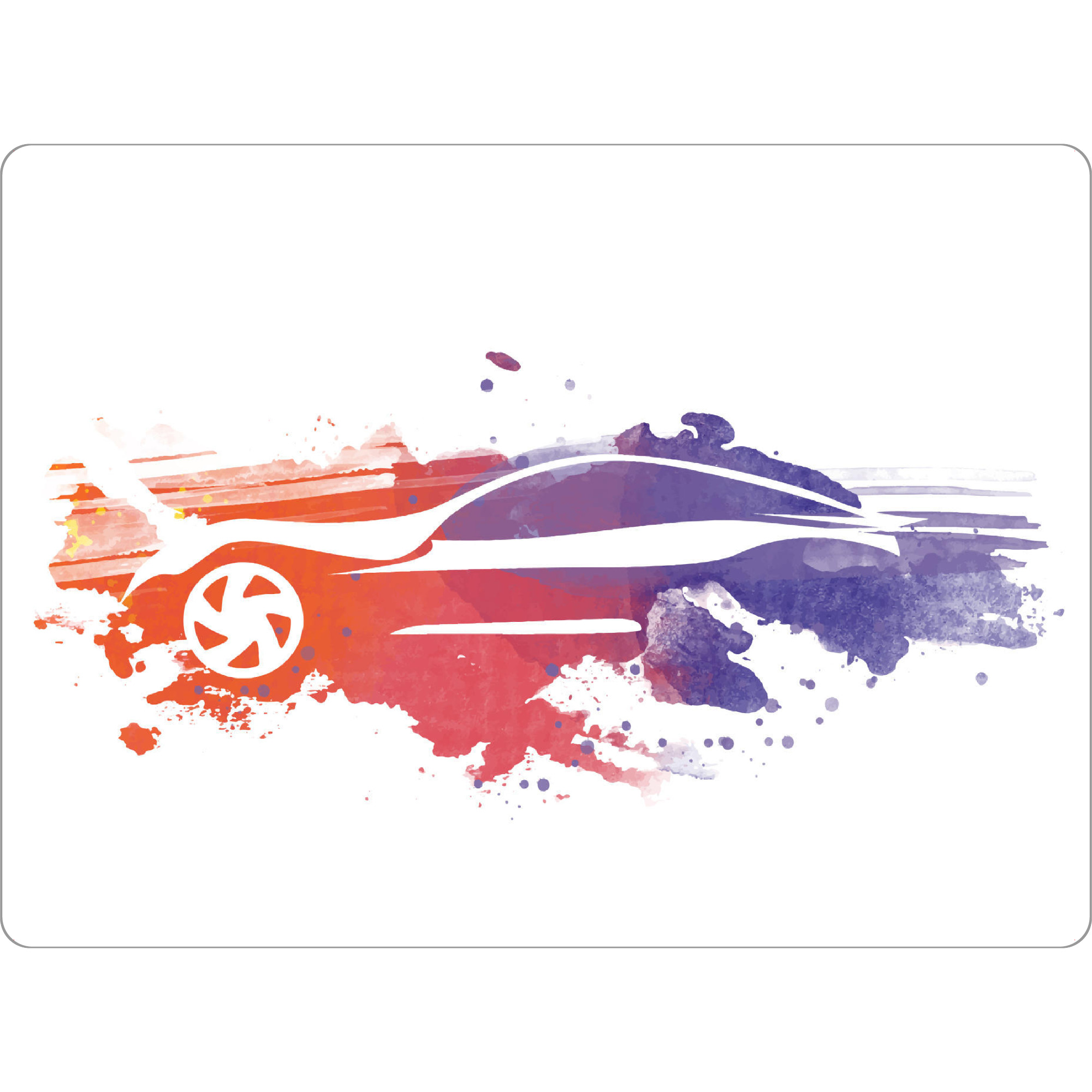Tischset "Colour Car" artboxONE - Abstrakt - Linien,Umrisse,Aerodynamik,Stromlinien,Sportwagen - Bild Linien