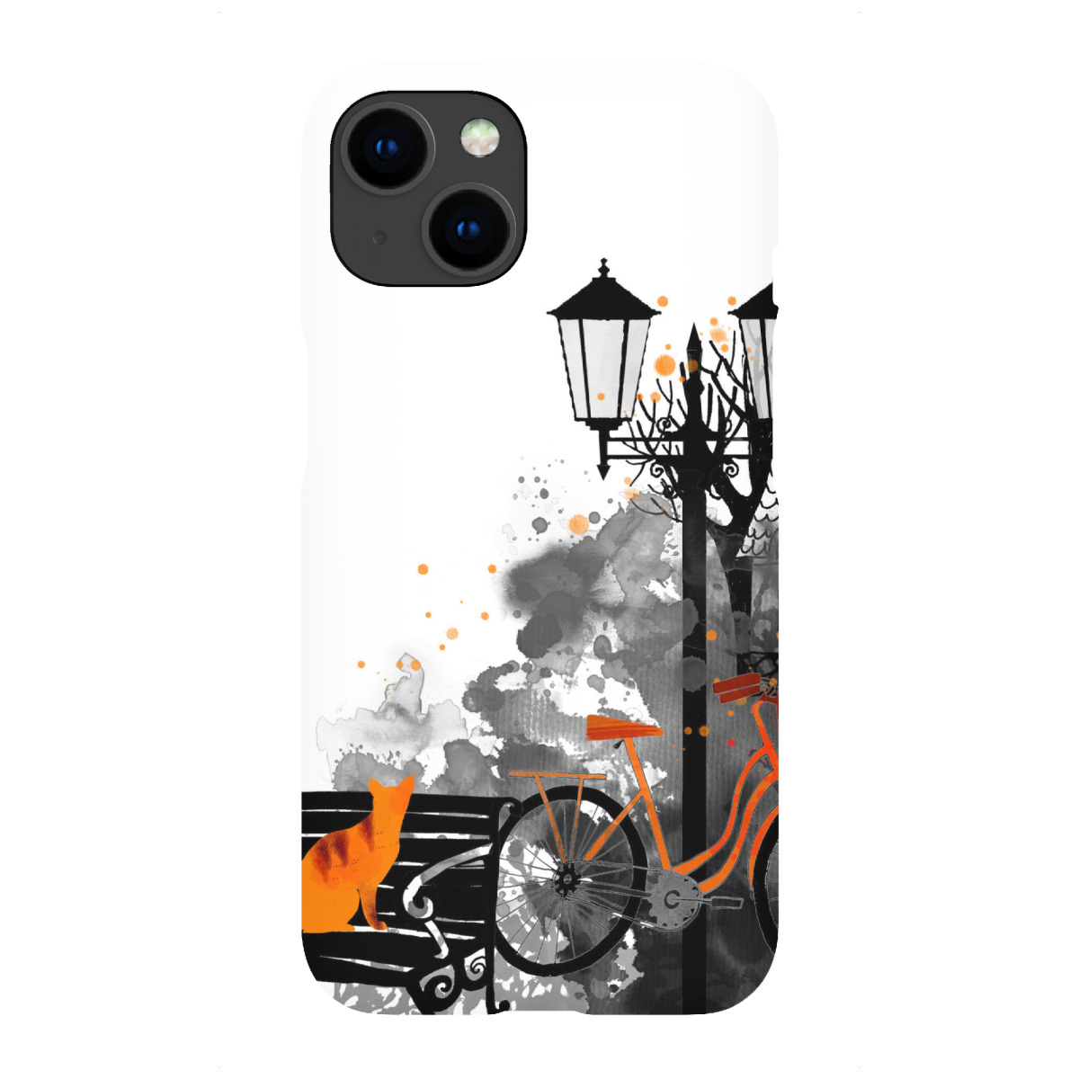 iPhone "Cat in front" Premium-Case Handyhülle artboxONE