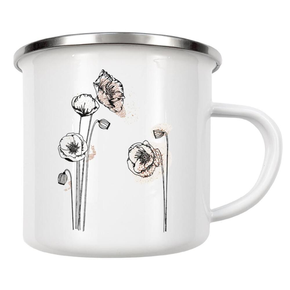 Emaille Tasse "Momo no.one" artboxONE - Natur,Floral,Abstrakt